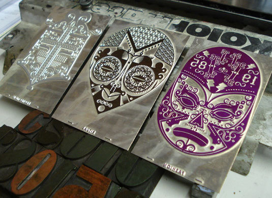 mask #letterpress