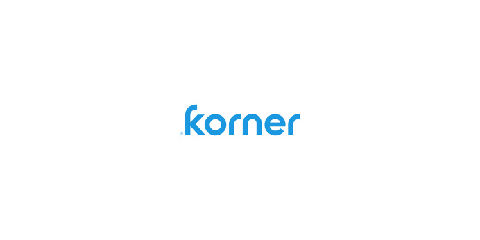 Korner logo wordmark on white background