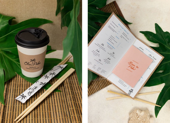 Ola Poke Branding - Mindsparkle Mag Puro Diseño designed the branding for Ola Poke. The Hawaiian word "ola" translates to: life, health and well-being. #logo #packaging #identity #branding #design #color #photography #graphic #design #gallery #blog #project #mindsparkle #mag #beautiful #portfolio #designer