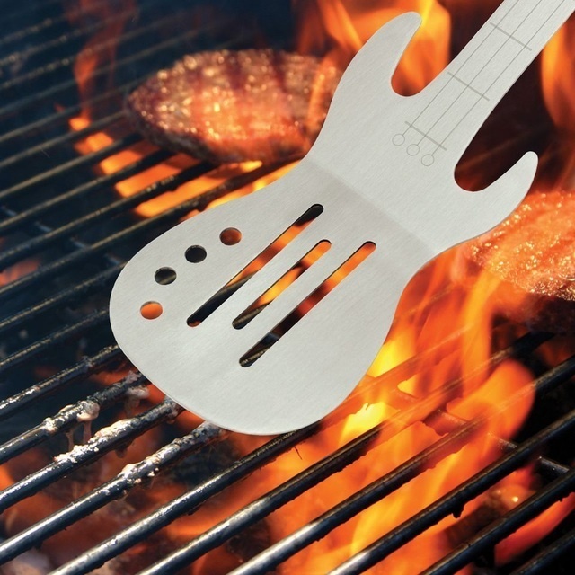 BBQ Rock Guitar Spatula #tech #flow #gadget #gift #ideas #cool