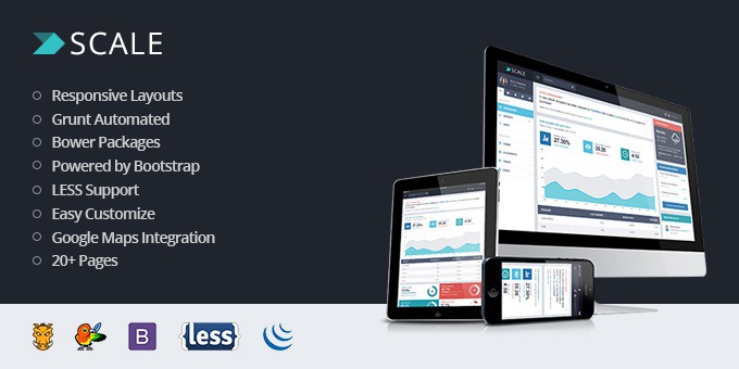 Scale Responsive Bootstrap Admin Template