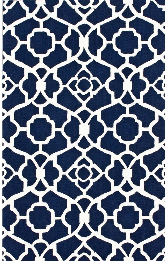 Rugs USA Homespun Inspire Navy Rug for the dining room! #patterns