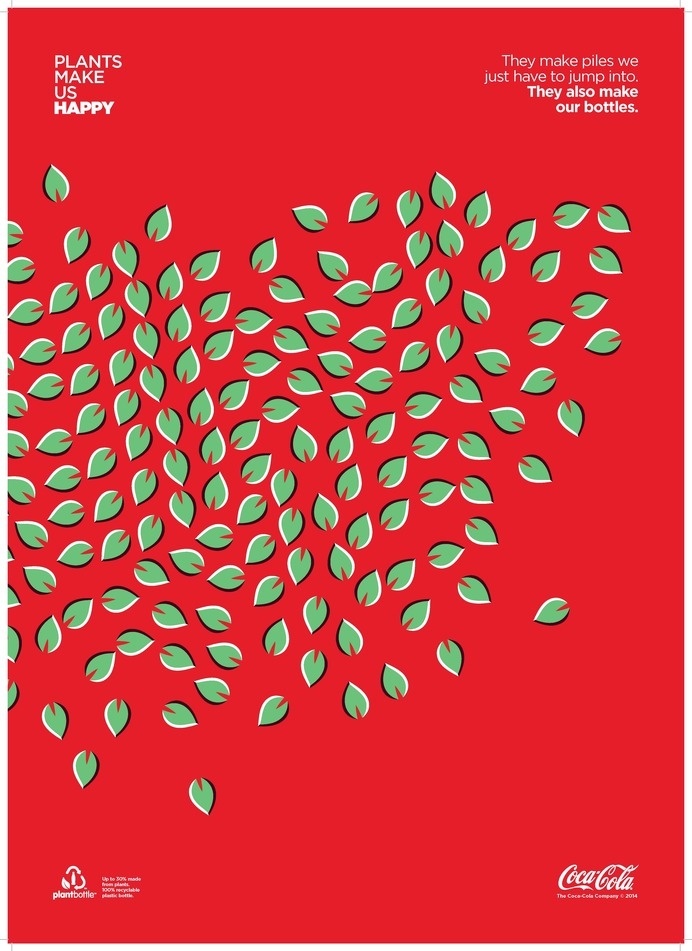 Adeevee - Coca-Cola: Coke Plant Bottle #ads #optical #illusion #plants #coca-cola