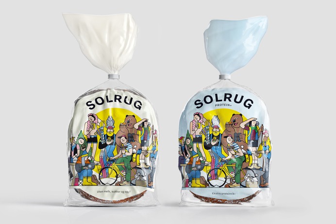 Illustration in Packaging Design – Solrug by Bielke & Yang, Norway