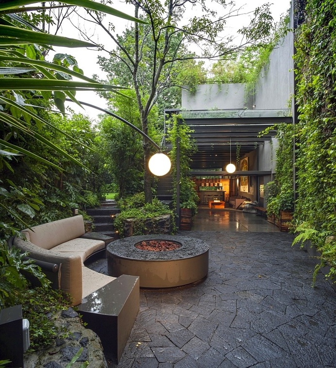 This Mexico City House is Conceived as a Harmony Between Architecture and Lush Gardens