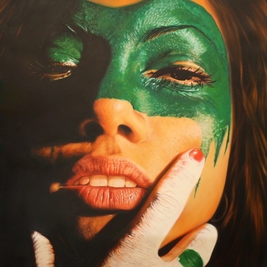 FortyFive Downstairs 'Dirty Faces' on the Behance Network #painting #paint #girl #realism