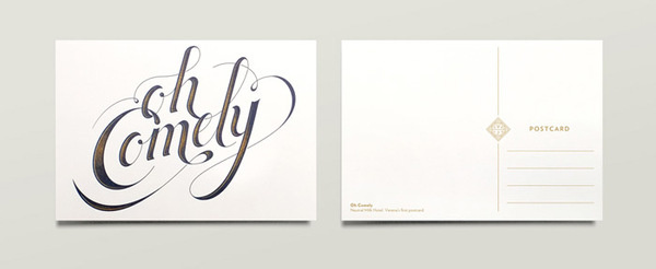 Jono Garrett: Wedding Materials / on Design Work Life #postcard #design #graphic