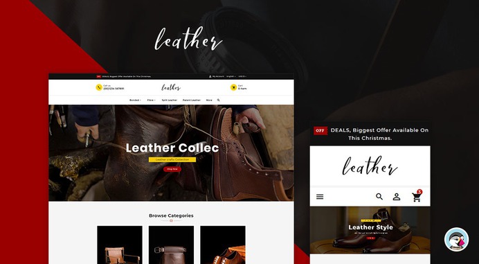 #Leather #Smith & #Art Store - #Prestashop #Responsive #Theme | #TemplateTrip #eCommerce #Website #Template