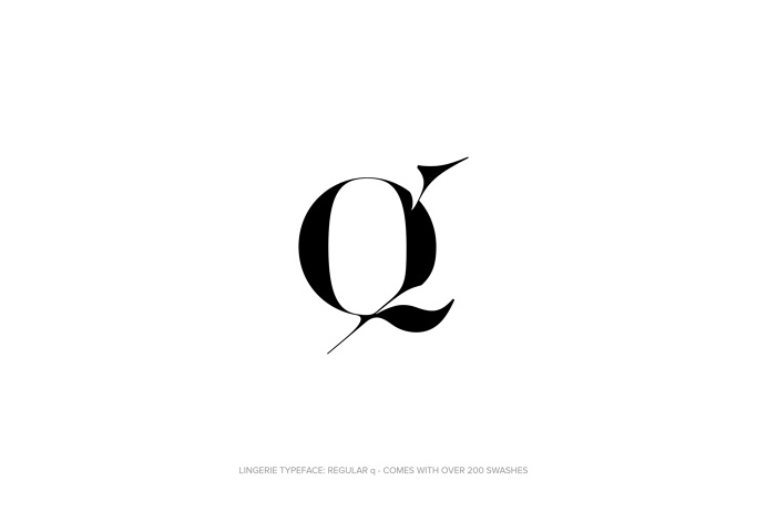 Lingerie Typeface - The Most Advanced Typeface For Fashion And Luxury by Moshik Nadav Typography #Lingerie #Typeface #Fashion #FashionTypogr