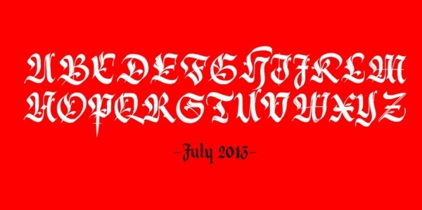 Berliner Fraktur #calligraphy #font #typography