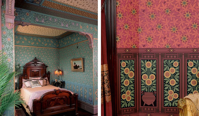 Bradbury Victorian Home Wallpapers | Aesthetic Herter Brothers Roomset
