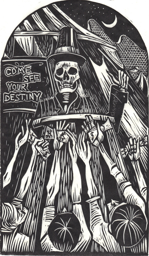 The Linocut Dance of Death - 50 Watts