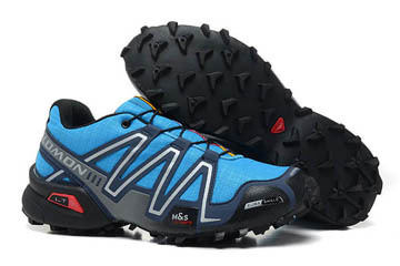 Salomon Speedcross 3 Mens Trail Outdoor Athletic Running Sports Shoe black blue dark navy grey silver #shoes
