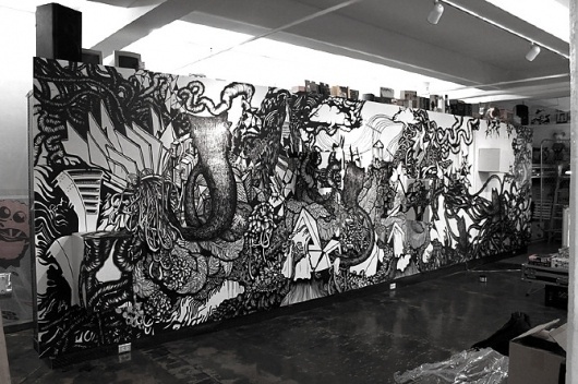 KFKS #kfks #mural #graphic #illustration #dumbo #nyc #drawing #characters #zakka