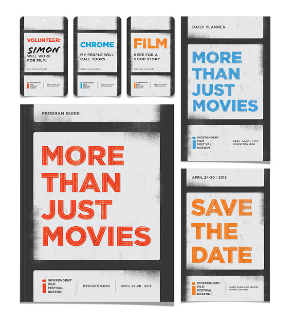 Independent Film Festival Boston Daran Brossard Creative Co. / DBCCo. #font #lettering #dimension #alphabet #typeface #film