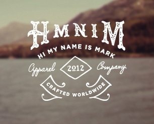 HMNIM #mark #branding #my #is #name #logo #hi #typography