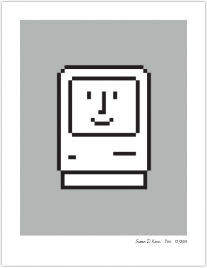 SMILING COMPUTER | Susan Kare Prints #apple #icons #poster