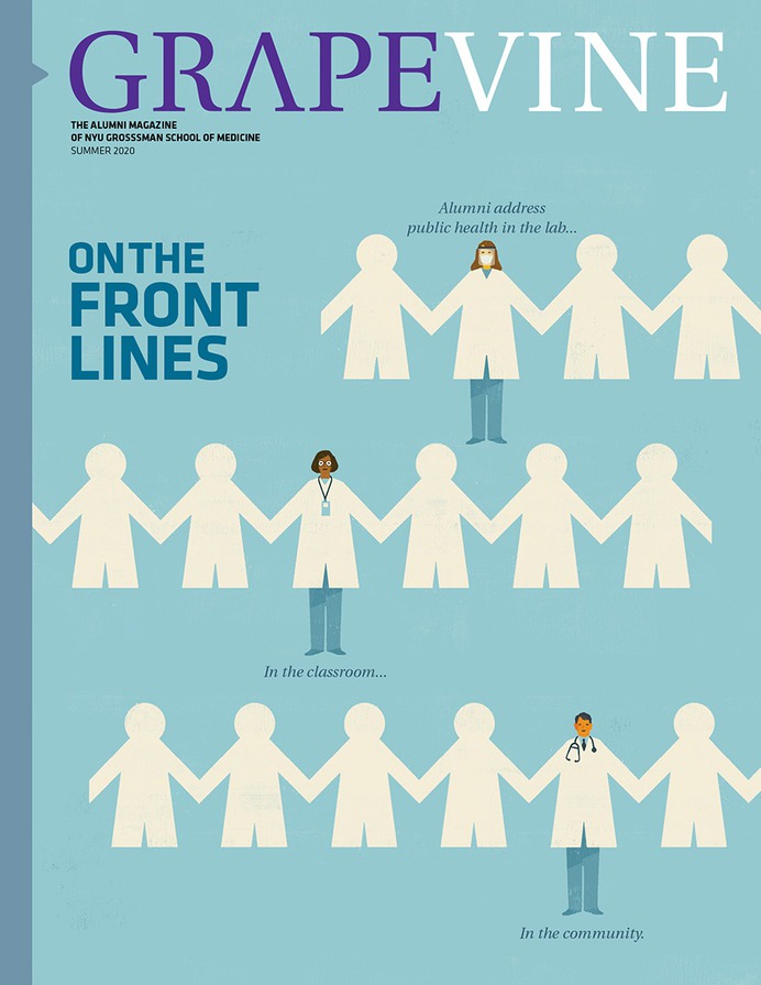 NYU Grapevine + Opto Design | NYU and public health #illustration