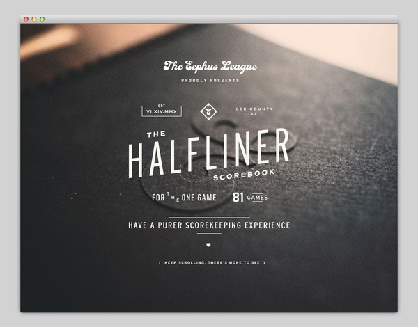 Halfliner #website #layout #design #web