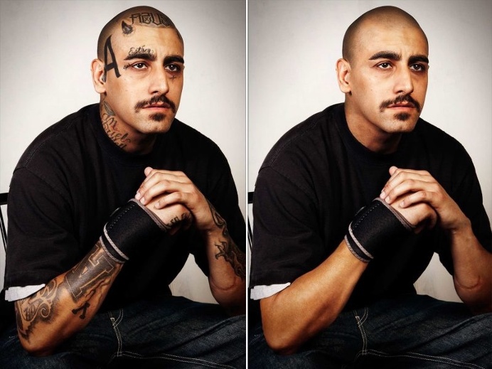 Skin Deep: Steven Burton Photoshops Out Ex-Gang Members Tattoos