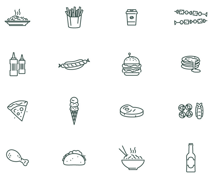 Icon Design byŁukasz Kowalik - Beetroot Graphics #icon #icons #iconset #picto #line #symbol #food