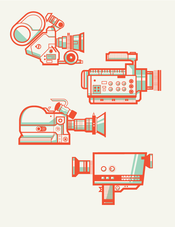 Camera Collection on Behance #illustration #vector