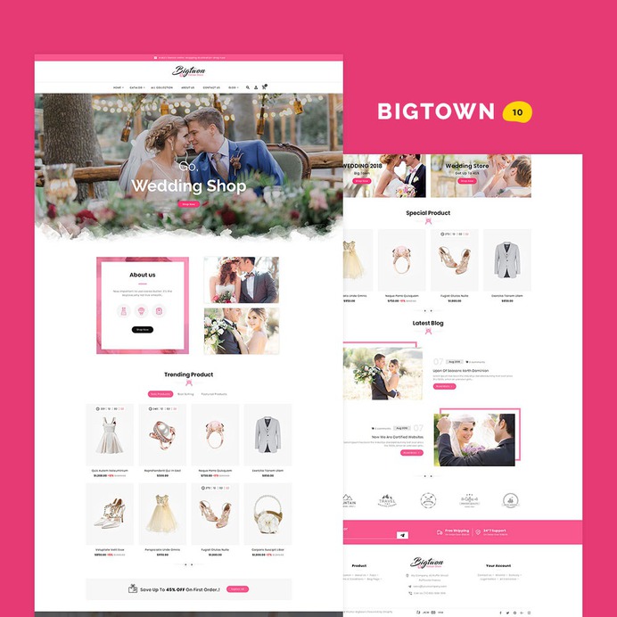 #Bigtown - #Shopify Multi-Purpose Responsive #Theme | #TemplateTrip #eCommerce #Website #Design