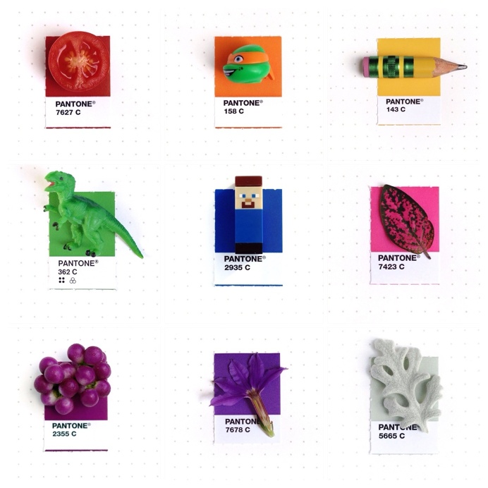Graphic Designer Inka Mathew Matches Everday Objects to Pantone Colors