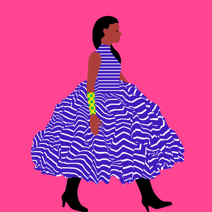 Catwalk #5 by @mkrnld #catwalk #fashion #3d #pattern #illustration #women #mkrnld #model