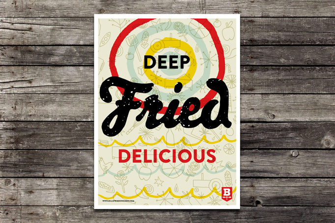 Bill's Fried Chicken #overprint