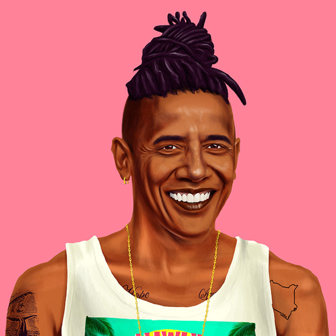 Amazing Hipstory Illustration by artist Amit Shimoni