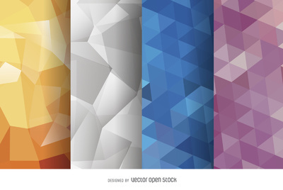 Abstract polygonal background set http://bit.ly/29z9lNQ