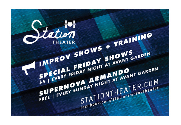 Station Theater #station #branding #color #poster #diagonal #typography