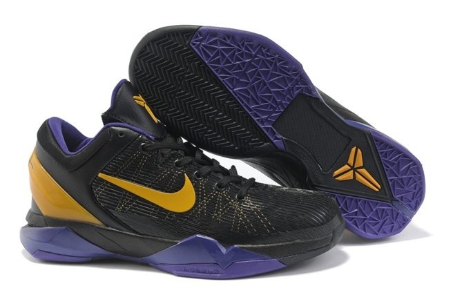 Shoes Nike Zoom Kobe Vii 7 Black Purple Yellow