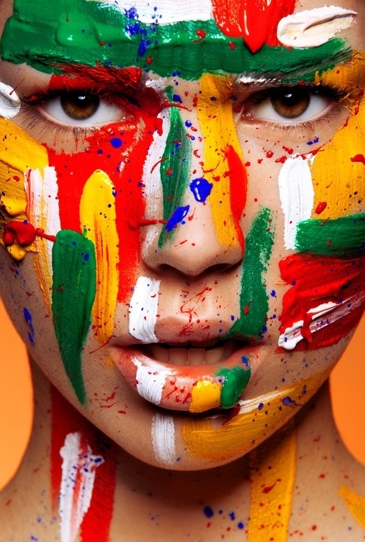 Beautiful Makeup & Body Painting by Viktoria Stutz | 123 Inspiration #paint #photography #color