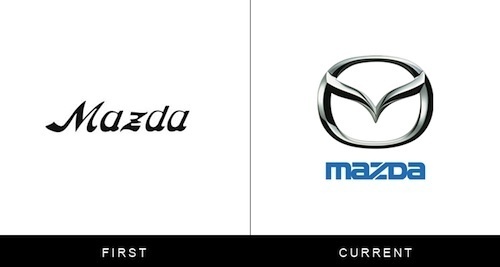 Logos Of Famous Brands, Then And Now DesignTAXI.com #logo #branding