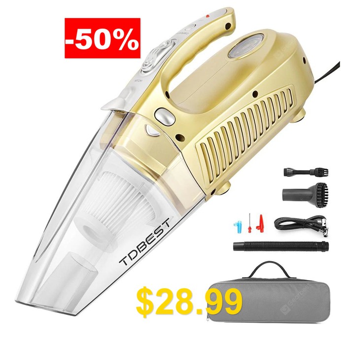 Tdbest #Car #Vacuum #Cleaner #Handheld #Super #Suction #Wet #Dry #Dual #Use #Cleaning #Tool