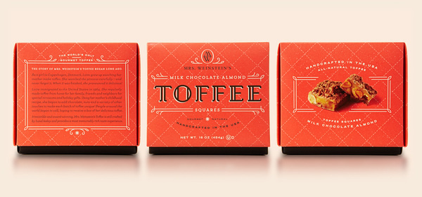 Mrs. Weinsteins Toffee Lineup #design