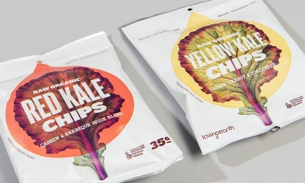 Loving Earth / Swear Words #packaging #chips #red #kale