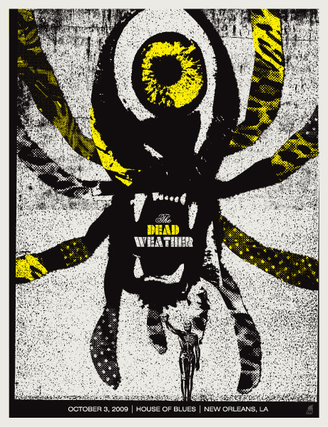 GigPosters.com - Dead Weather, The #gigposter #screenprint