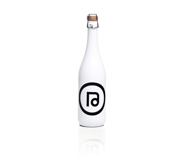 White wine bottle by Decimal #year #bottle #packaging #wine #decimal #new