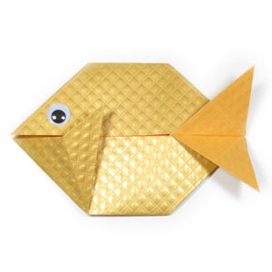 How to make an easy origami fish (http://www.origami-make.org/howto-origami-fish.php)