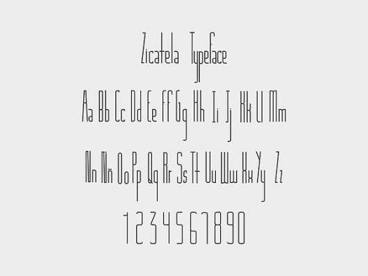 Zicatela Typeface on the Behance Network #gr #design #graphic #typeface