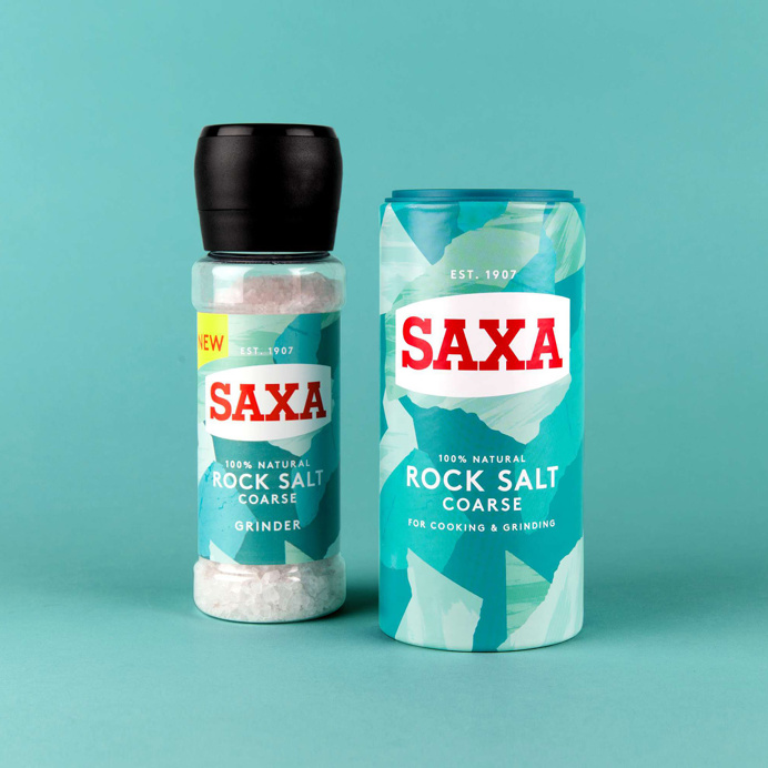 New Logo and Packaging for Saxa by Robot Food