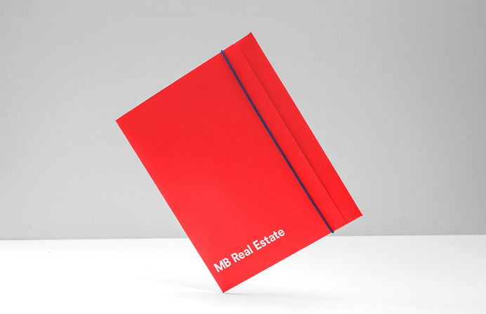 mb real estate market construction business card blue red logo logotype branding corporate design identity mindsparklemag design