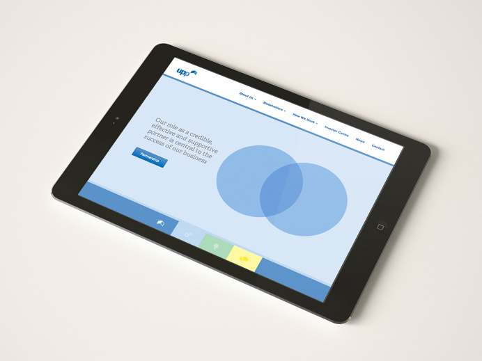 UPP Corporate responsive website design