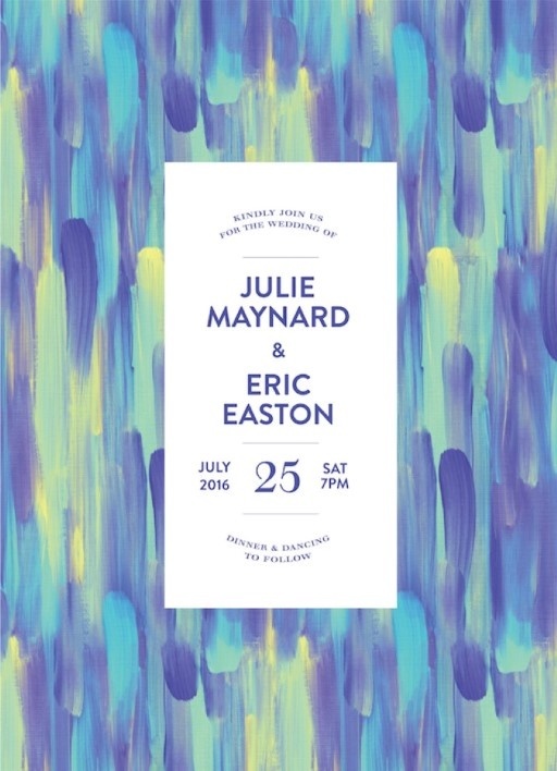 Paint Strokes - Wedding Invitations #paperlust #paper #digitalprint #print #design #weddinginspiration #paint #colour #weddinginvitations