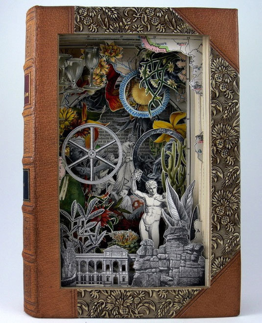 CJWHO ™ (Book Art by Alexander Korzer Robinson Alexander...) #korzer #design #books #robinson #illustration #alexander #art #clever