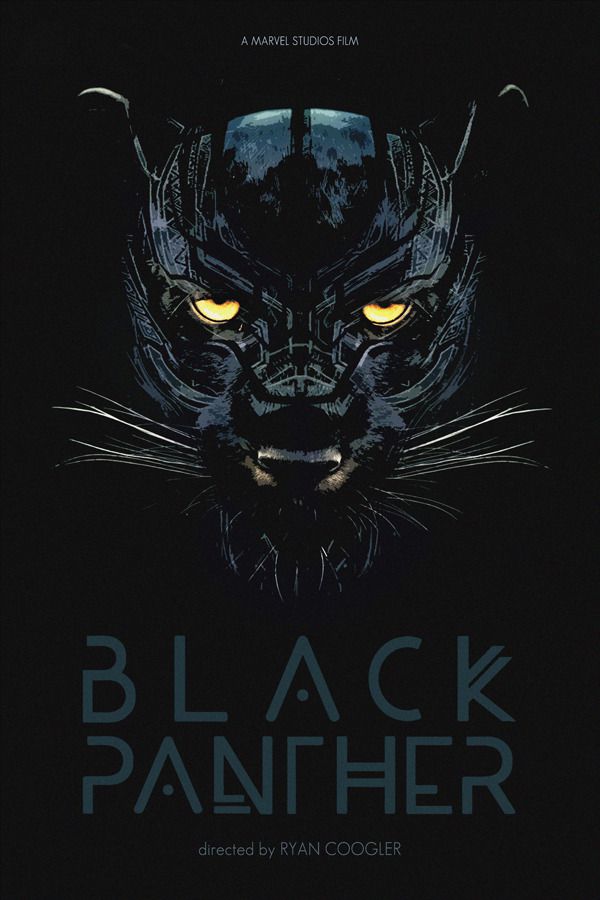 All hail Bast, the Panther god! Black Panther alternative movie poster