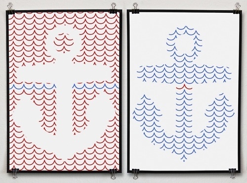 Beleonia #sea #anker #poster